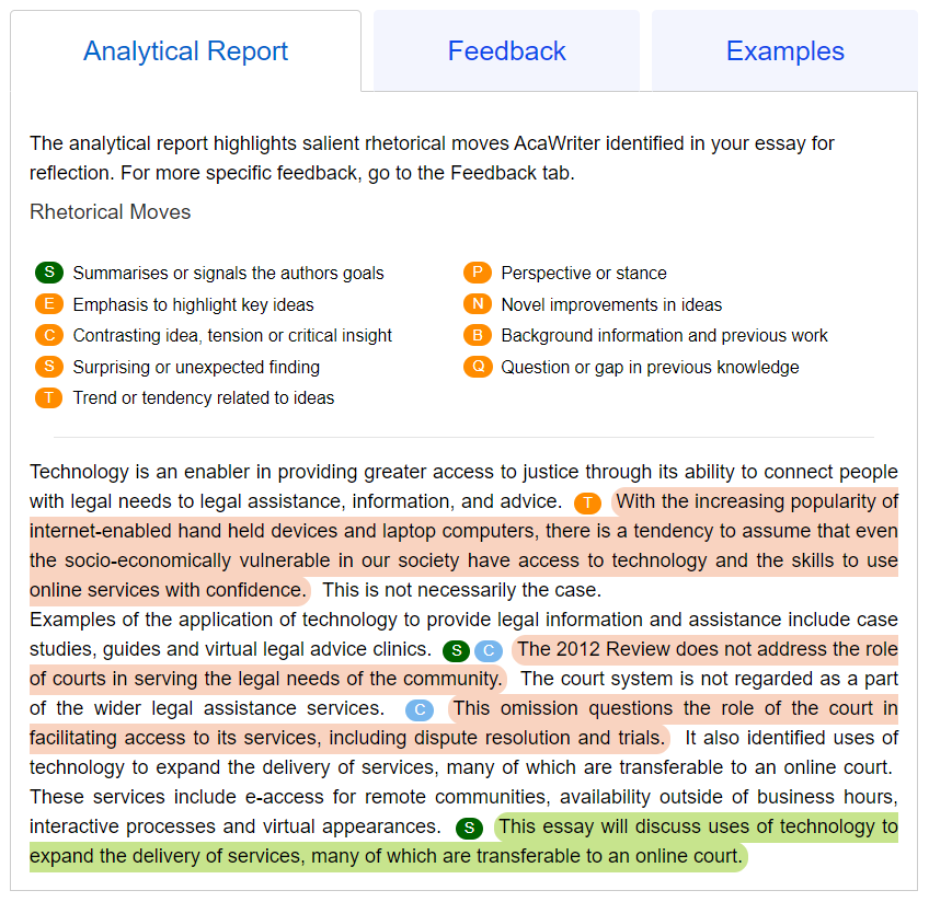 instant essay feedback