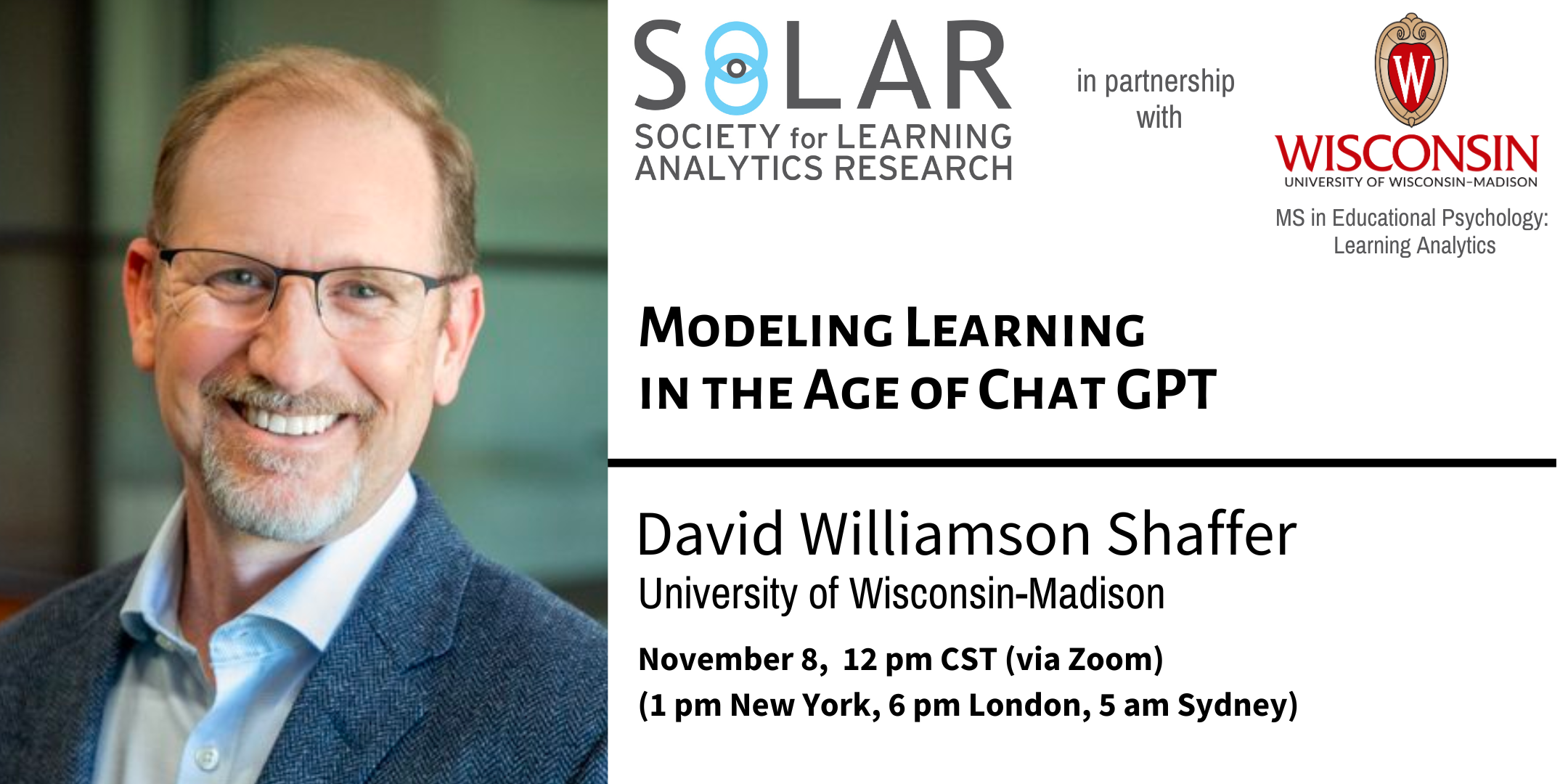 Upcoming Webinar on November 8, 12pm CST. Register now! - Society for  Learning Analytics Research (SoLAR)